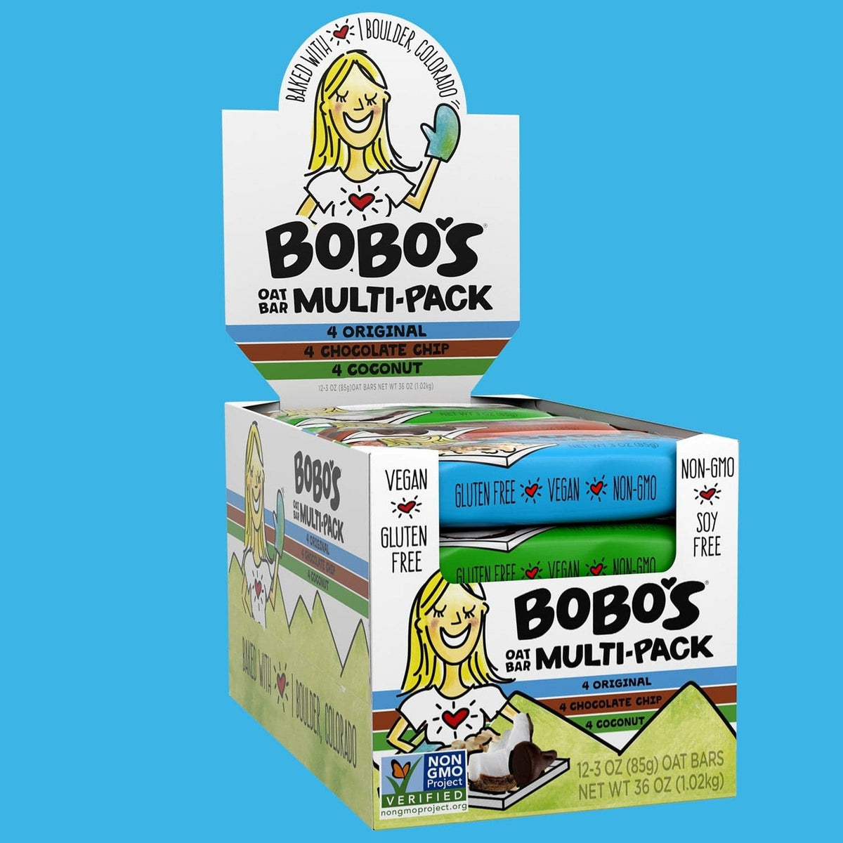 Bobo's Barras De Avena Surtidas 3 Sabores