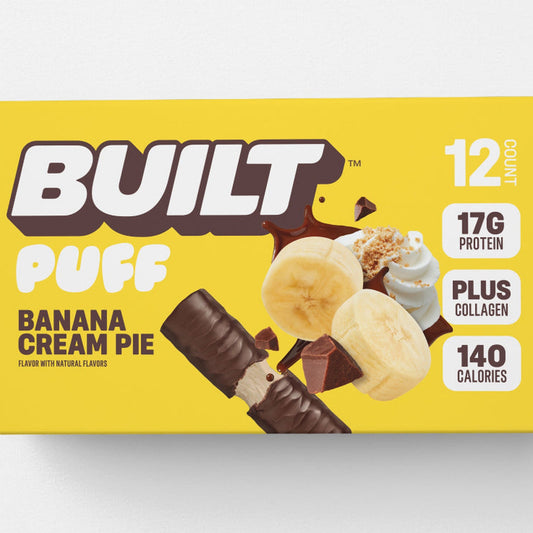Built Puff Barra De Proteína Pay De Plátano Con Crema