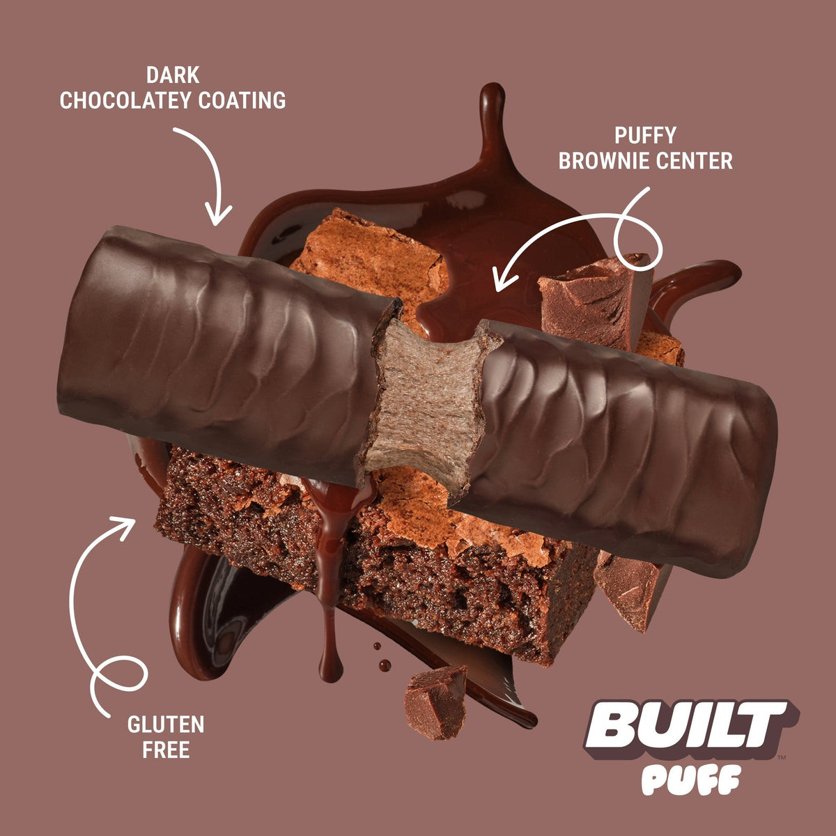 Built Barra De Proteína Brownie Batter