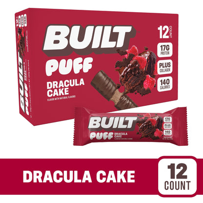 Built Puff Barra De Proteína Dracula Cake