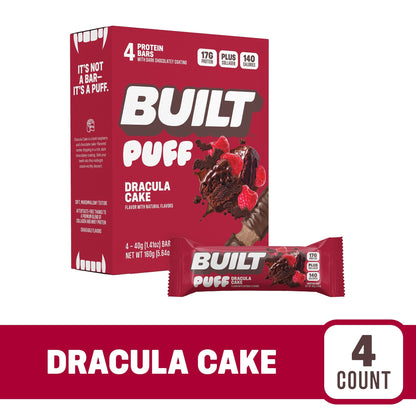 Built Puff Barra De Proteína Dracula Cake