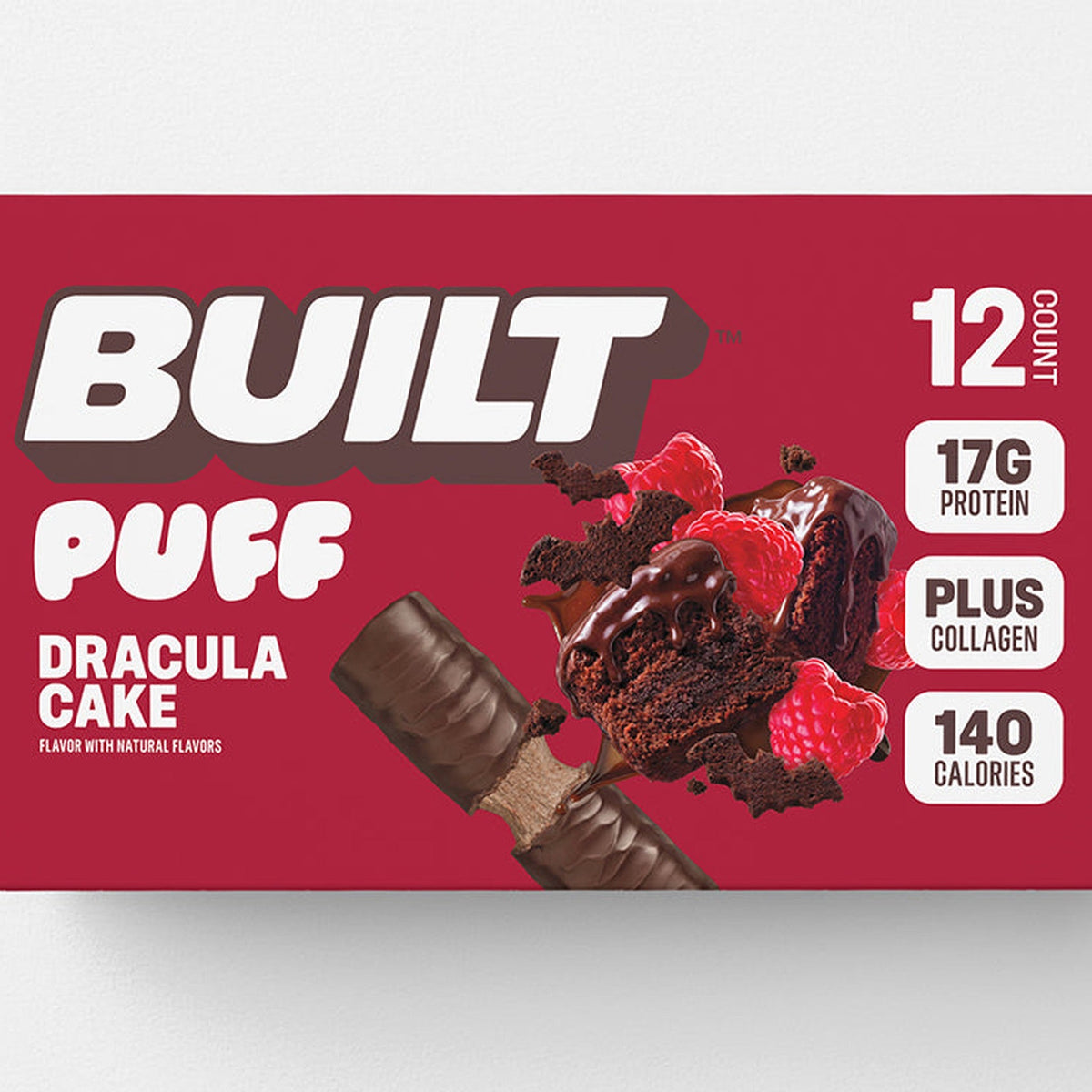Built Puff Barra De Proteína Dracula Cake
