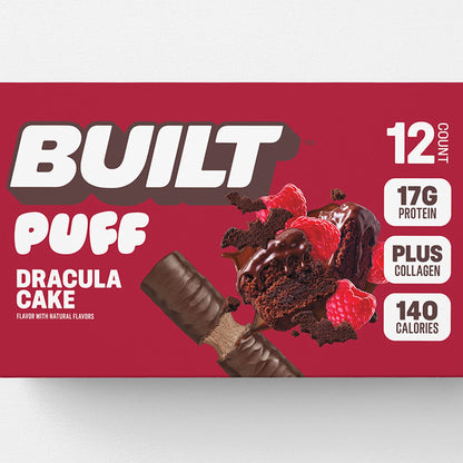 Built Puff Barra De Proteína Dracula Cake