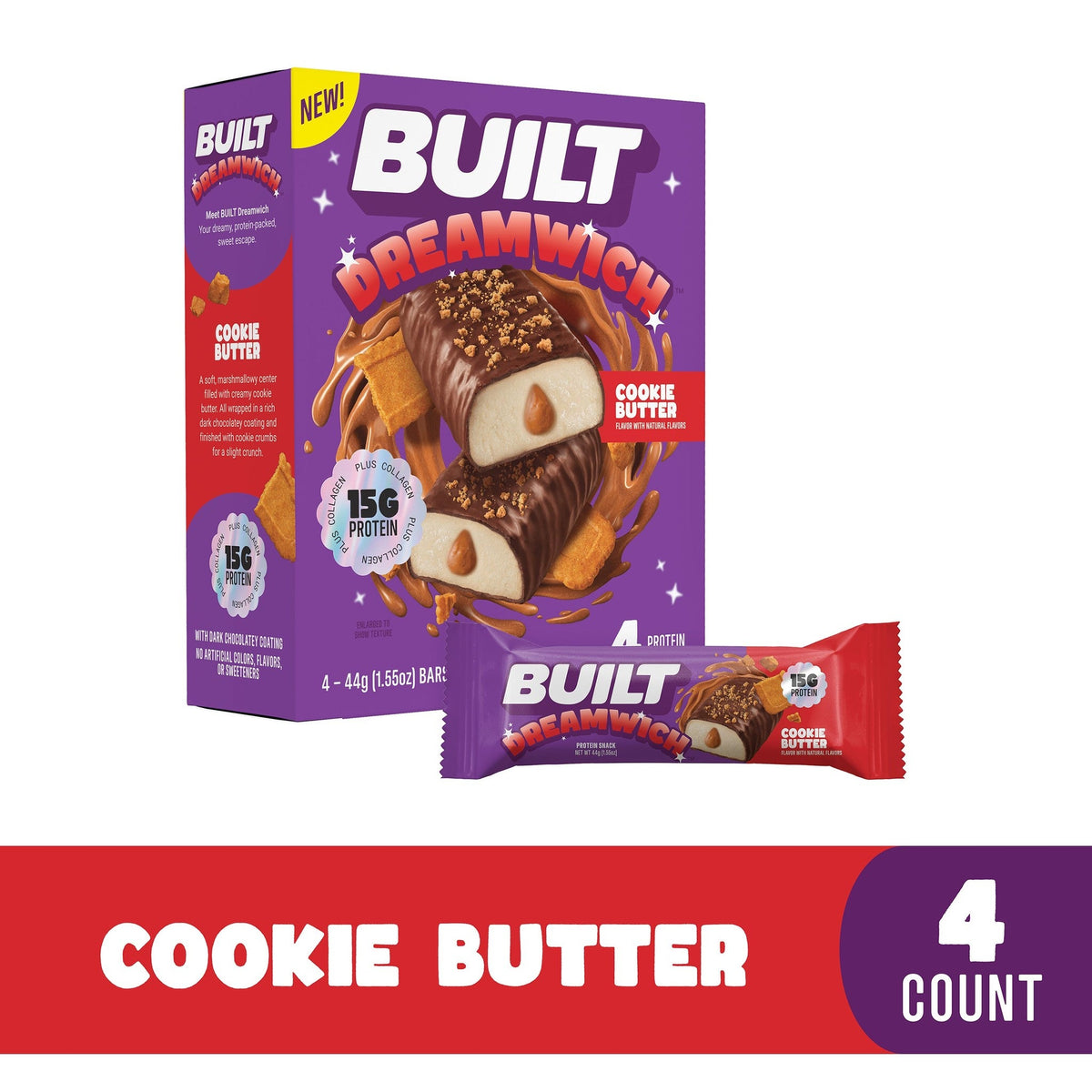 Built Dreamwich Barra De Proteína Cookie Butter