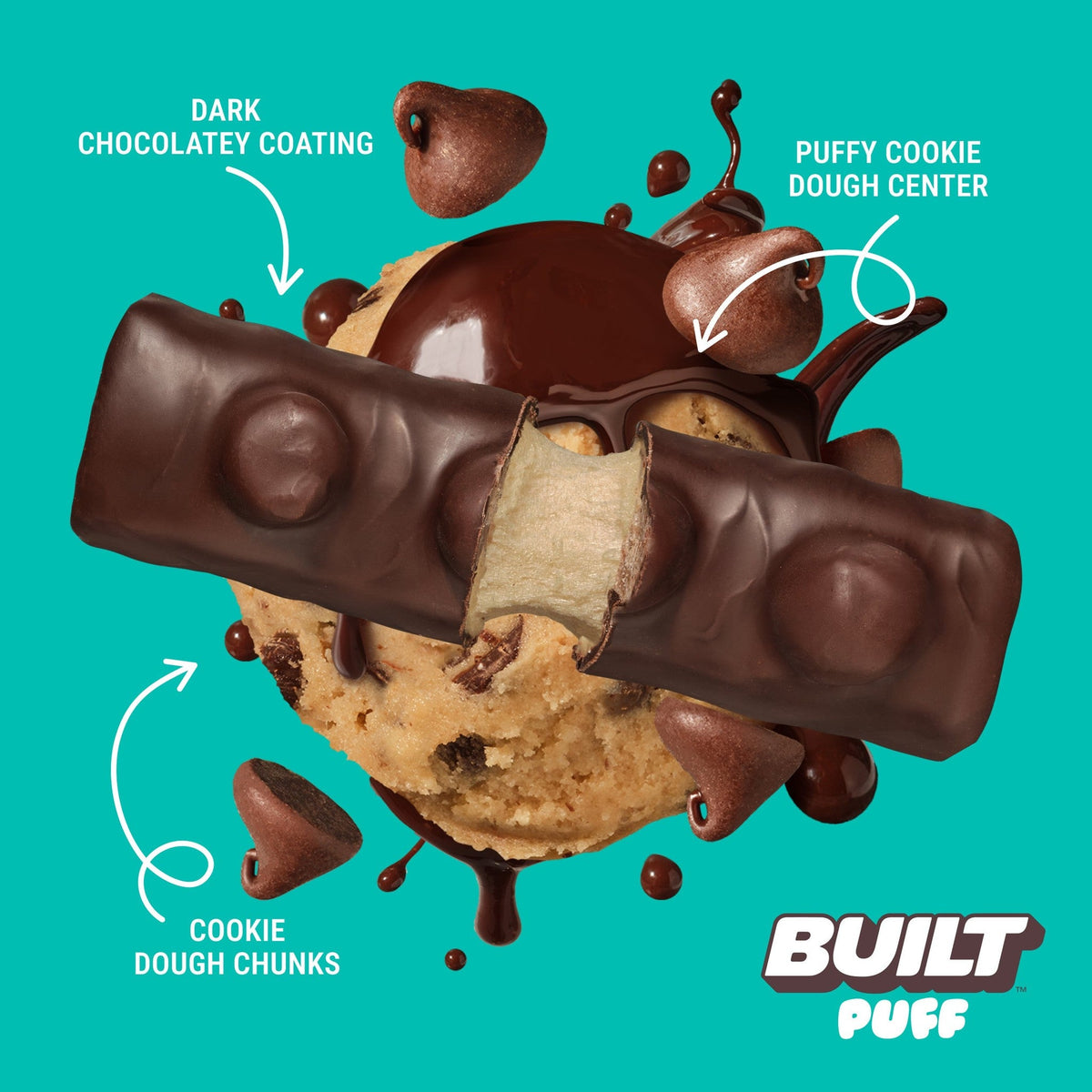 Built Barra De Proteína Cookie Dough Chunk