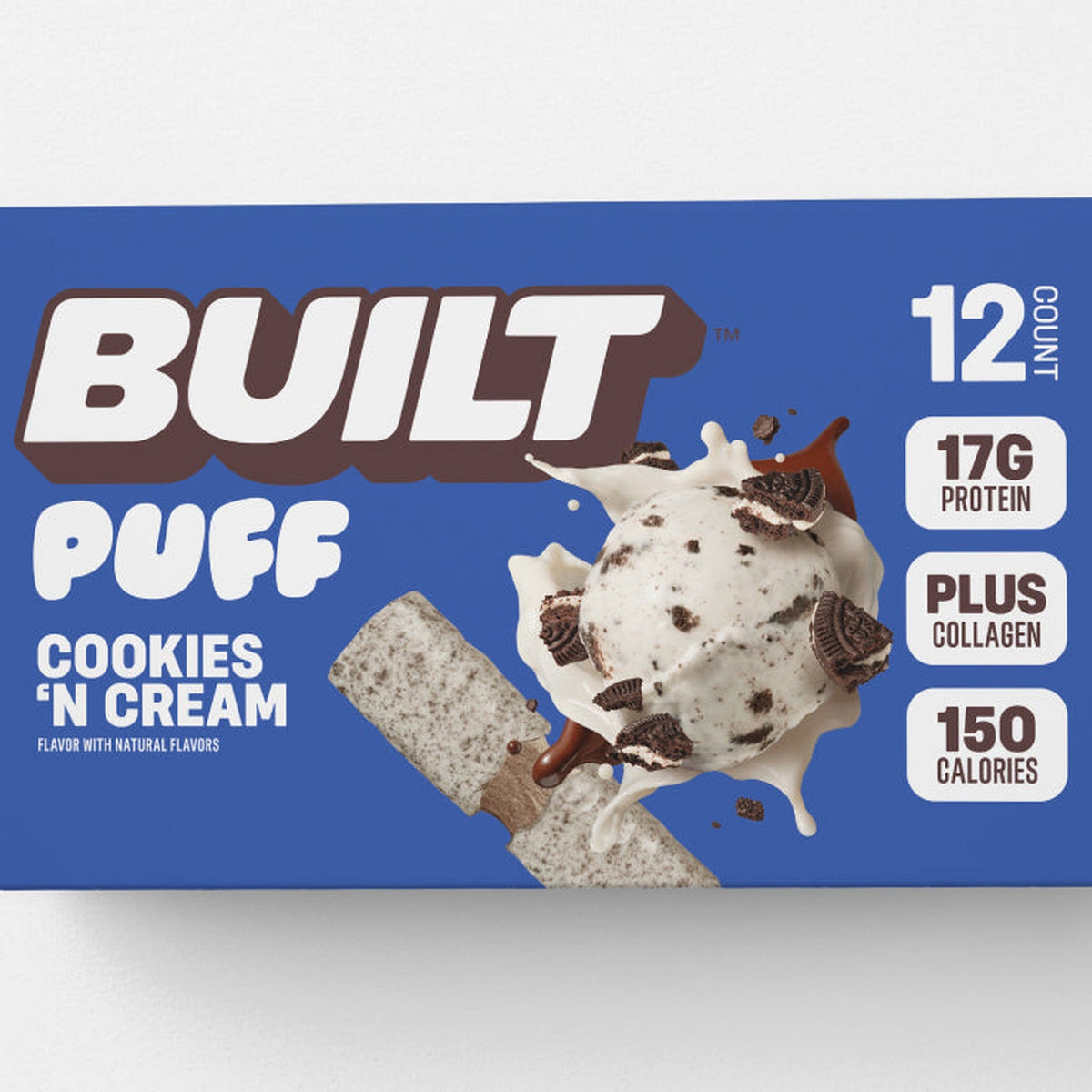 Built Puff Barra De Proteína Cookies 'N Cream
