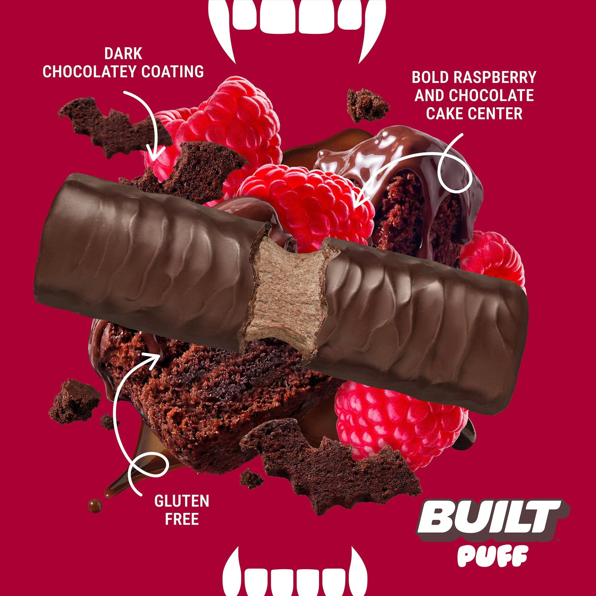 Built Barra De Proteína Dracula Cake