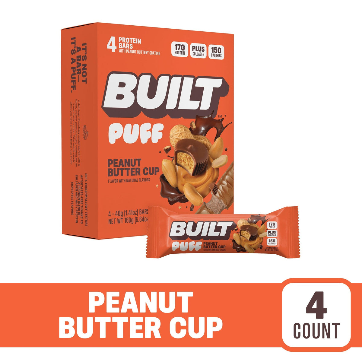Built Puff Barra De Proteína Peanut Butter Cup