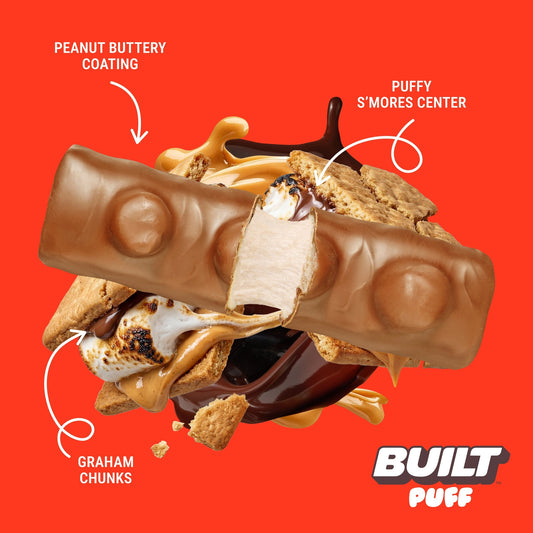 Built Barra De Proteína Crema De Cacahuate S'mores