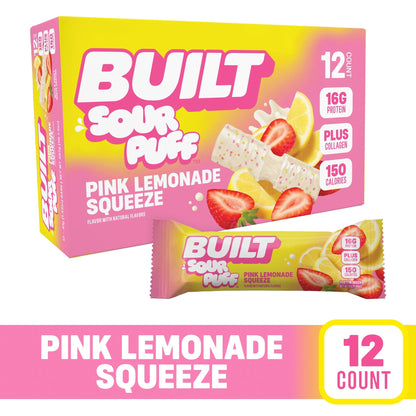 Built Barra De Proteína Limonada Rosa