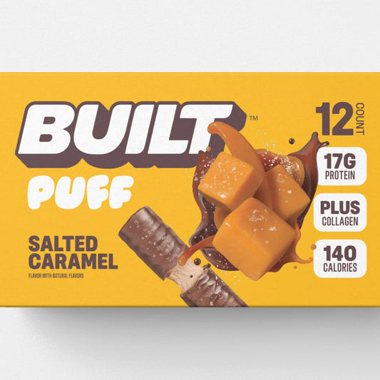 Built Puff Barra De Proteína Caramelo Salado