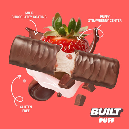 Built Barra De Proteína Fresas Con Crema