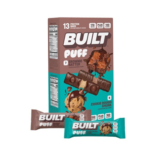 Built Barras De Proteína Surtidas Brownie Batter Y Cookie Dough