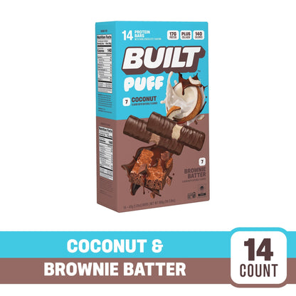 Built Barras De Proteína Surtidas Coco Y Brownie Batter