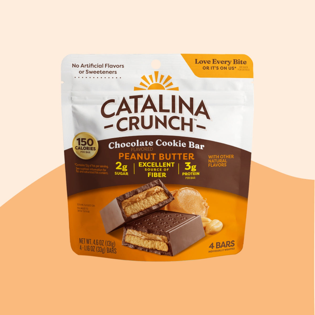 Catalina Crunch Galletas Sándwich Keto Chocolate Y Crema De Cacahuate