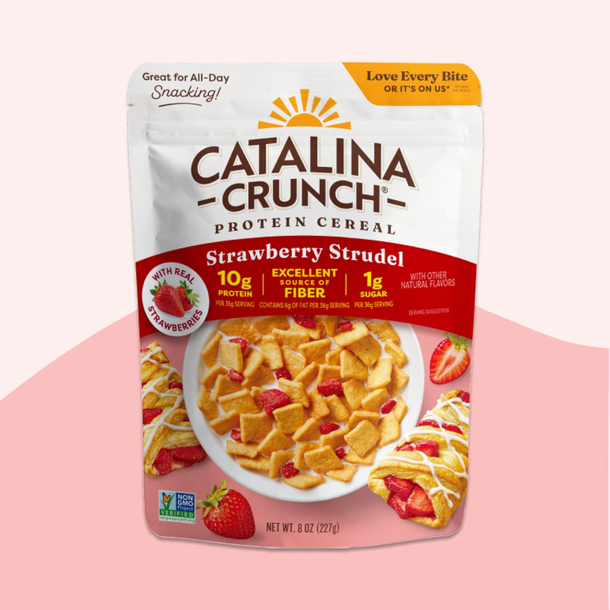 Catalina Crunch Strawberry Strudel with Strawberries Cereal