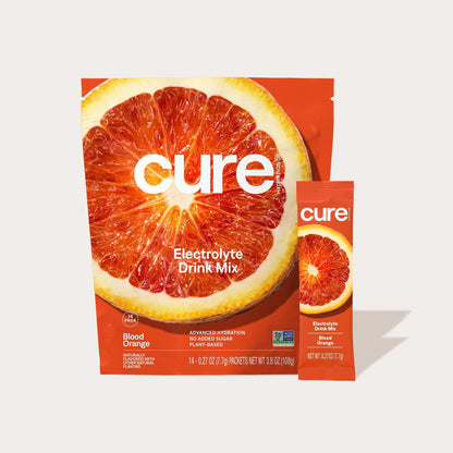 Cure Hydration Electrolitos en Polvo Naranja Roja