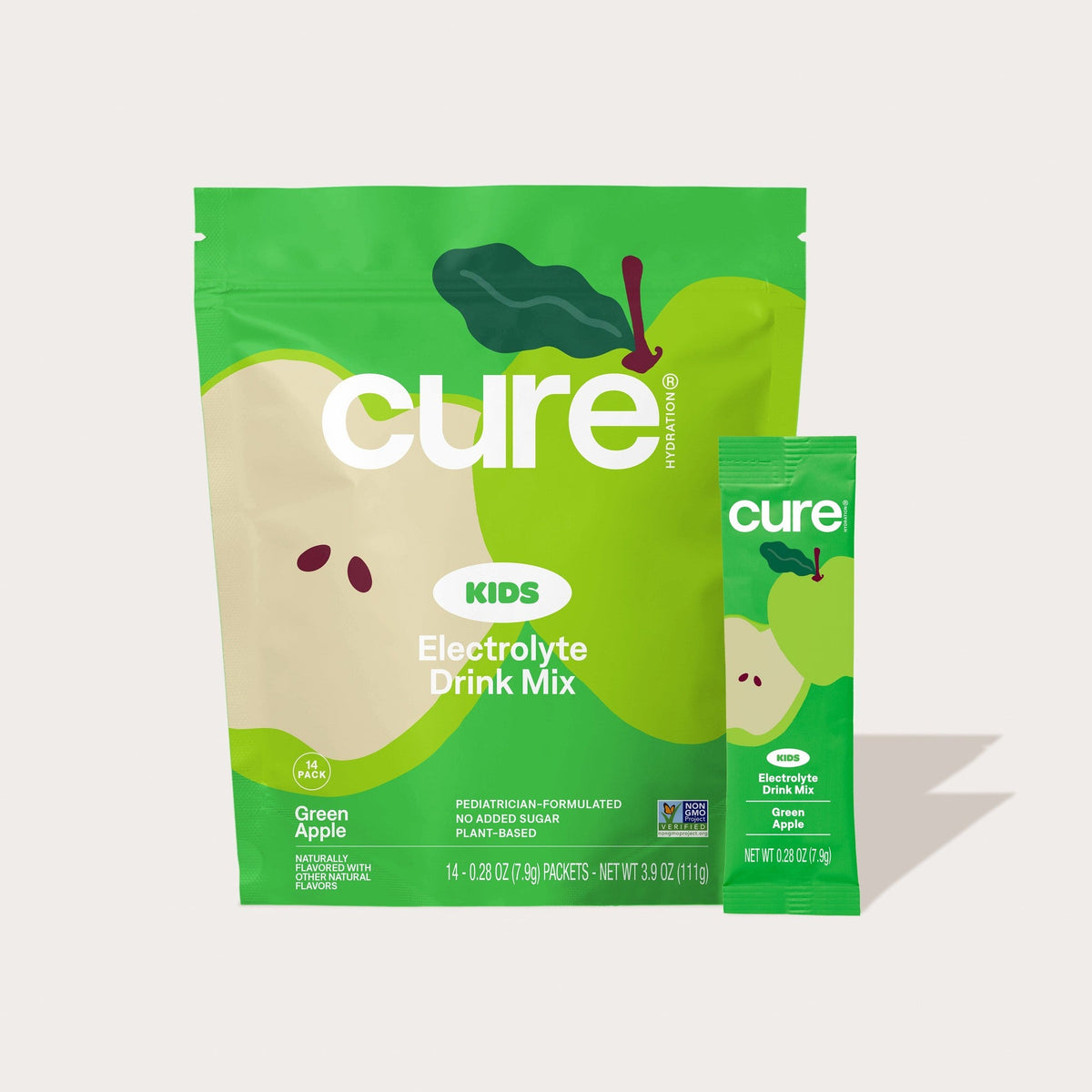 Cure Hydration Electrolitos en Polvo Manzana Verde
