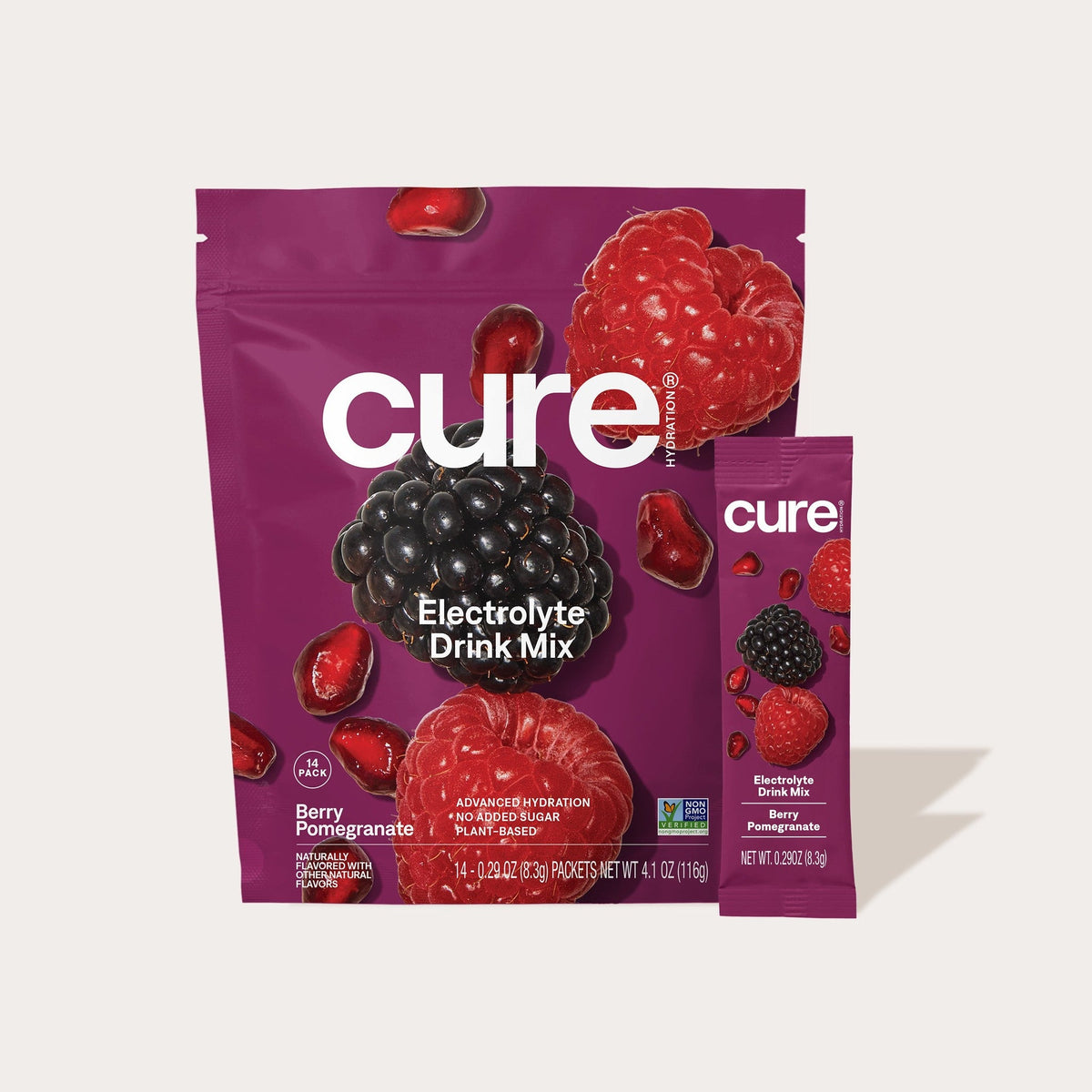 Cure Hydration Electrolitos en Polvo Frutos Rojos y Granada