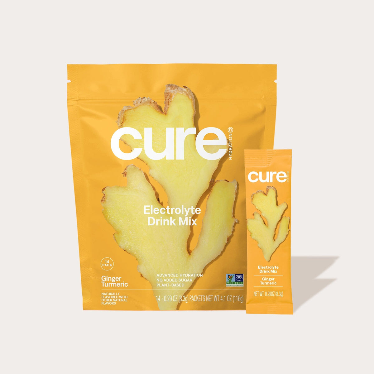 Cure Hydration Electrolitos en Polvo Jengibre y Cúrcuma