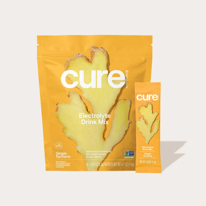 Cure Hydration Electrolitos en Polvo Jengibre y Cúrcuma