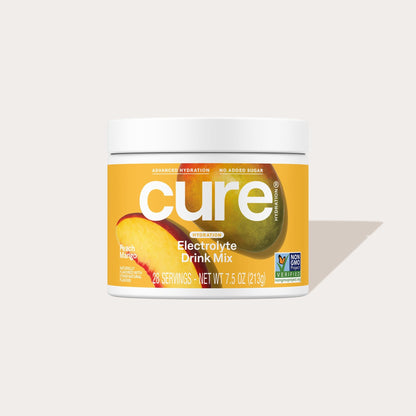 Cure Hydration Electrolitos en Polvo Durazno y Mango Bote Grande