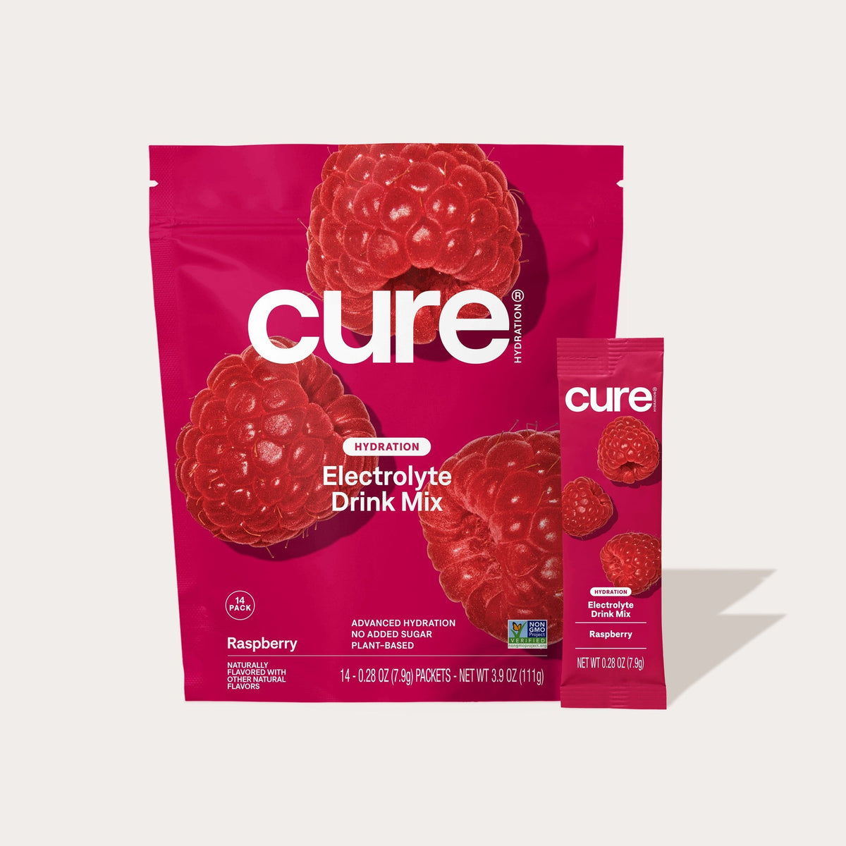 Cure Hydration Electrolitos en Polvo Frambuesa