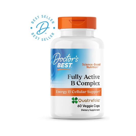 Doctor's Best Complejo B Fully Active Quatrefolic 60 Cápsulas