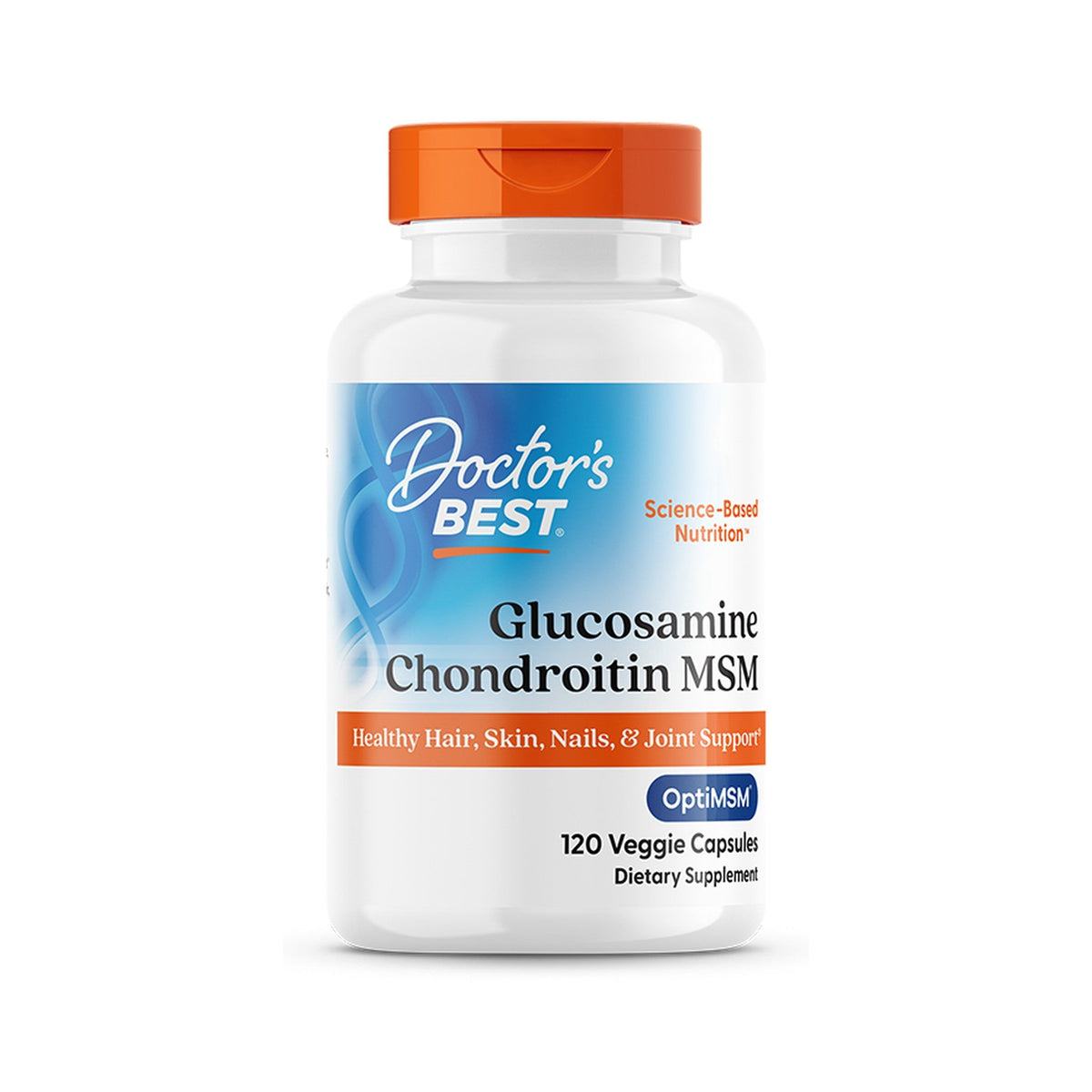 Doctor's Best Glucosamina Condroitina MSM OptiMSM 120 Cápsulas