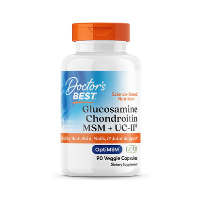 Doctor's Best Glucosamina Condroitina MSM Con UC-II 90 Cápsulas