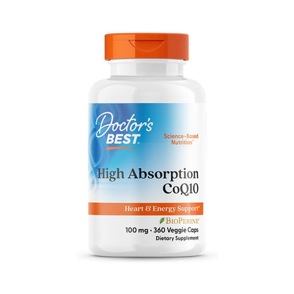 Doctor's Best CoQ10 Alta Absorción BioPerine 100 Mg 360 Cápsulas