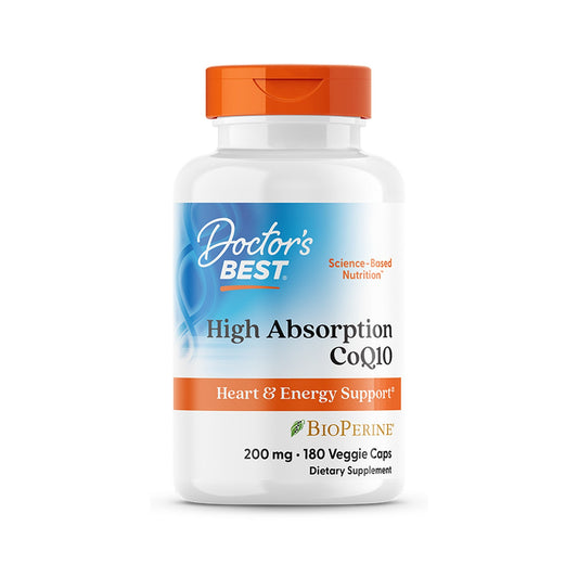 Doctor's Best CoQ10 Alta Absorción BioPerine 200 Mg 180 Cápsulas