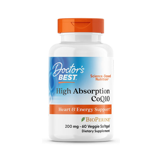 Doctor's Best CoQ10 Alta Absorción BioPerine 200 Mg 60 Cápsulas Blandas