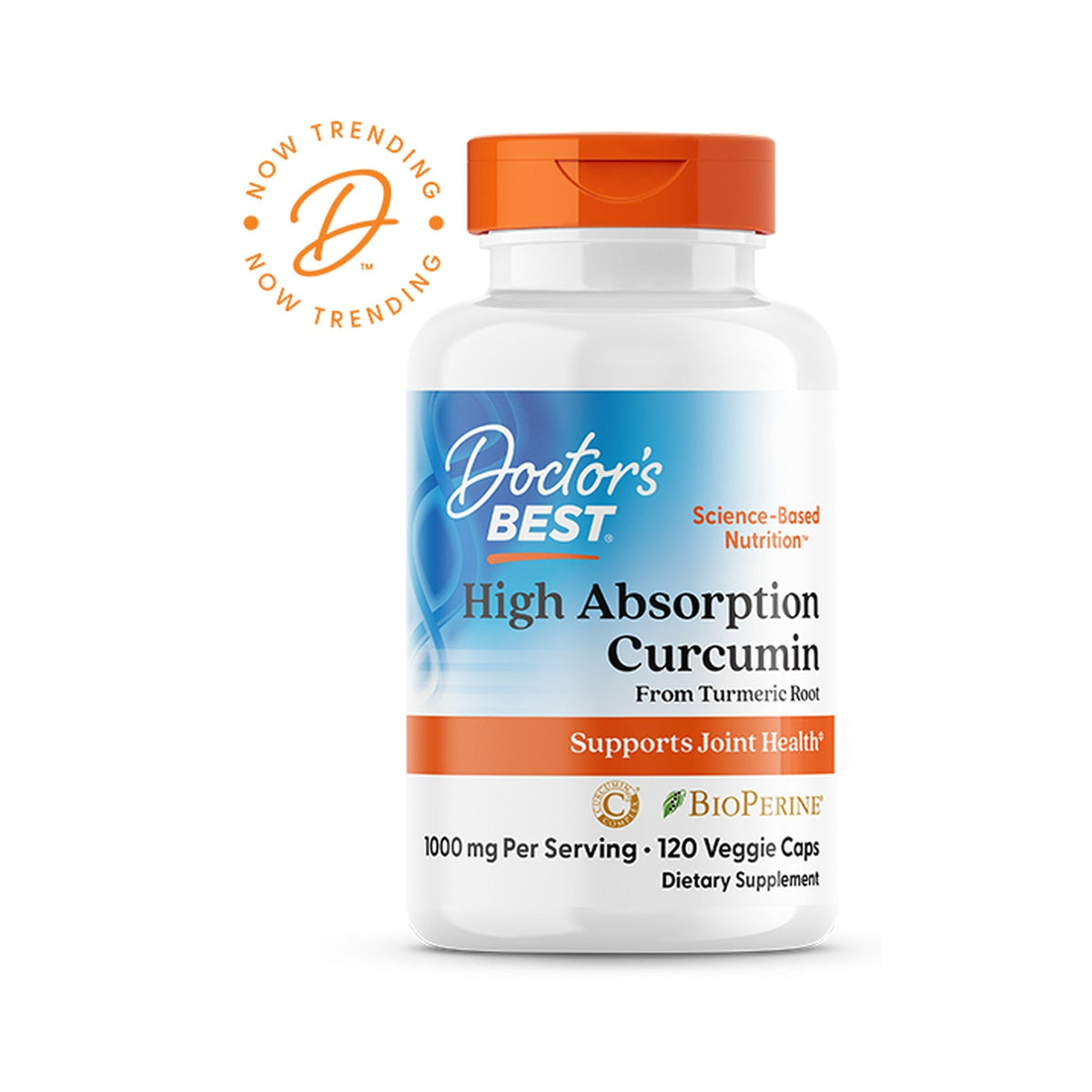 Doctor's Best Curcumina Alta Absorción 1,000 Mg 120 Cápsulas