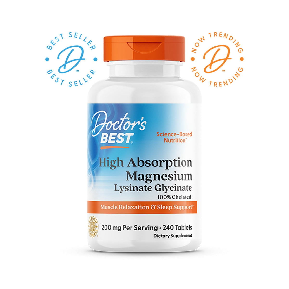 Doctor's Best Magnesio Alta Absorción 100 Mg 120 Tabletas
