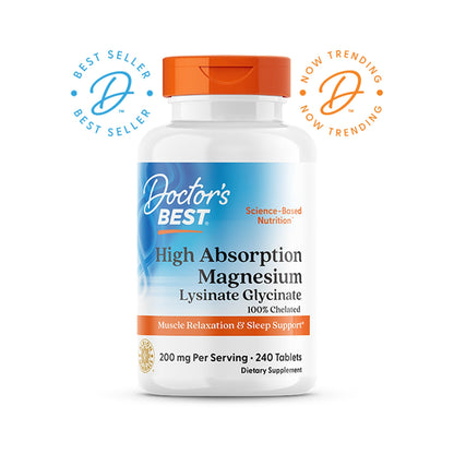 Doctor's Best Magnesio Alta Absorción 100 Mg 120 Tabletas