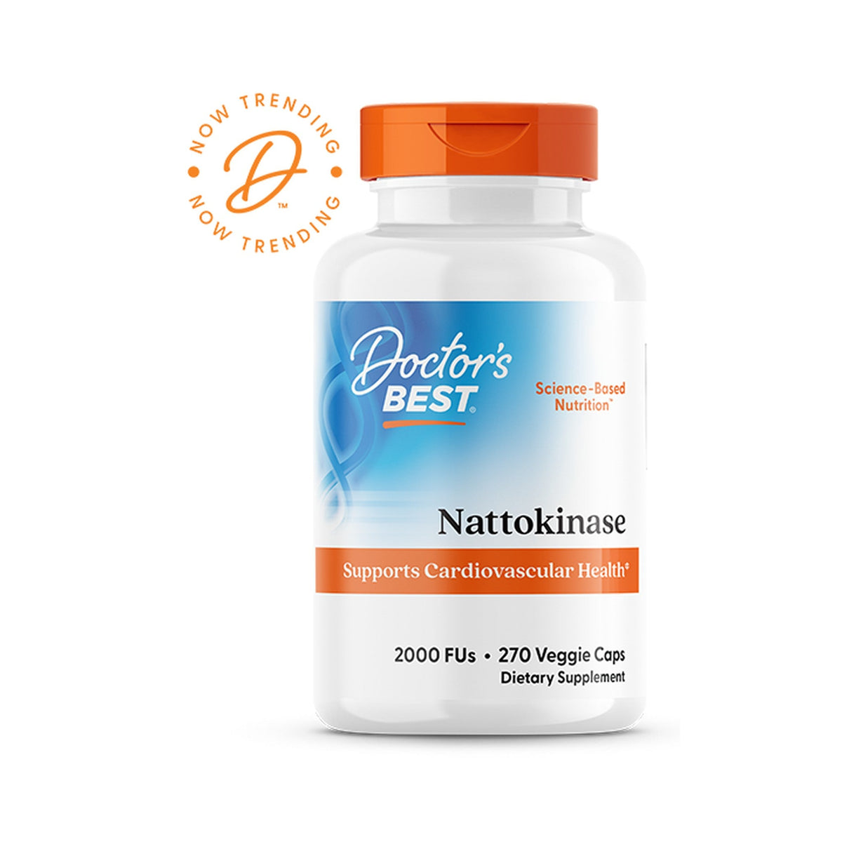 Doctor's Best Nattokinasa 2,000 FU 270 Cápsulas