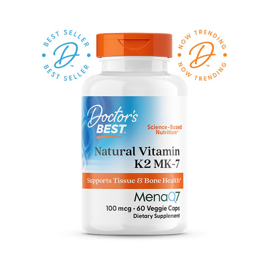 Doctor's Best Vitamina K2 MK-7 MenaQ7 100 Mcg 60 Cápsulas