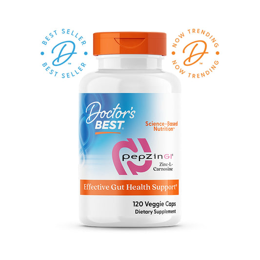 Doctor's Best PepZin GI Zinc L-Carnosina 120 Cápsulas
