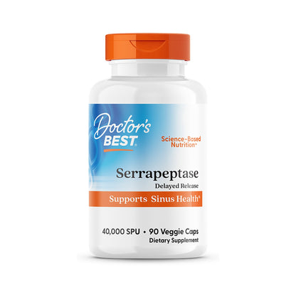 Doctor's Best Serrapeptasa 40,000 SPU 90 Cápsulas