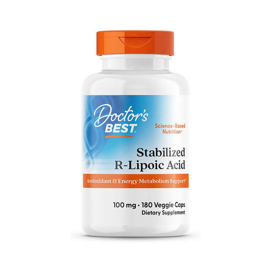 Doctor's Best Ácido R-Lipoico Estabilizado 100 Mg 180 Cápsulas