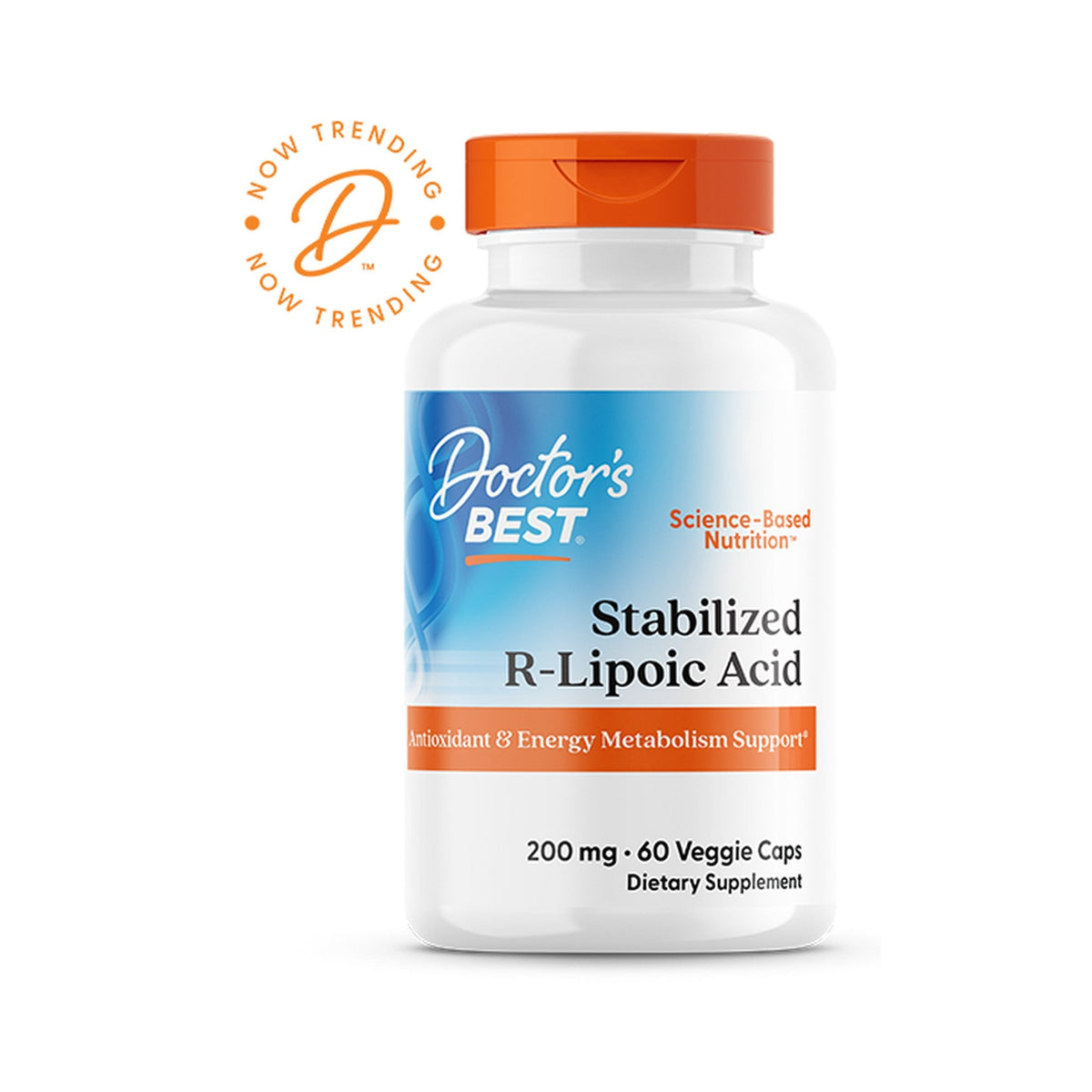 Doctor's Best Ácido R-Lipoico Estabilizado 200 Mg 60 Cápsulas