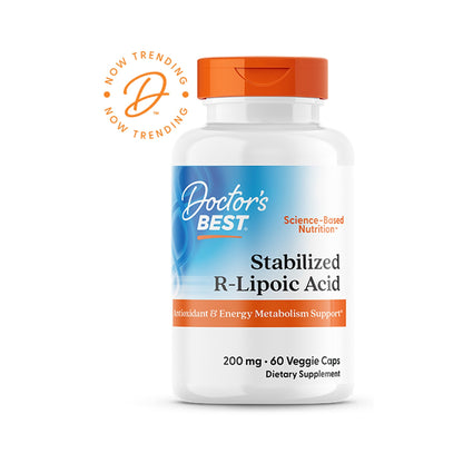Doctor's Best Ácido R-Lipoico Estabilizado 200 Mg 60 Cápsulas