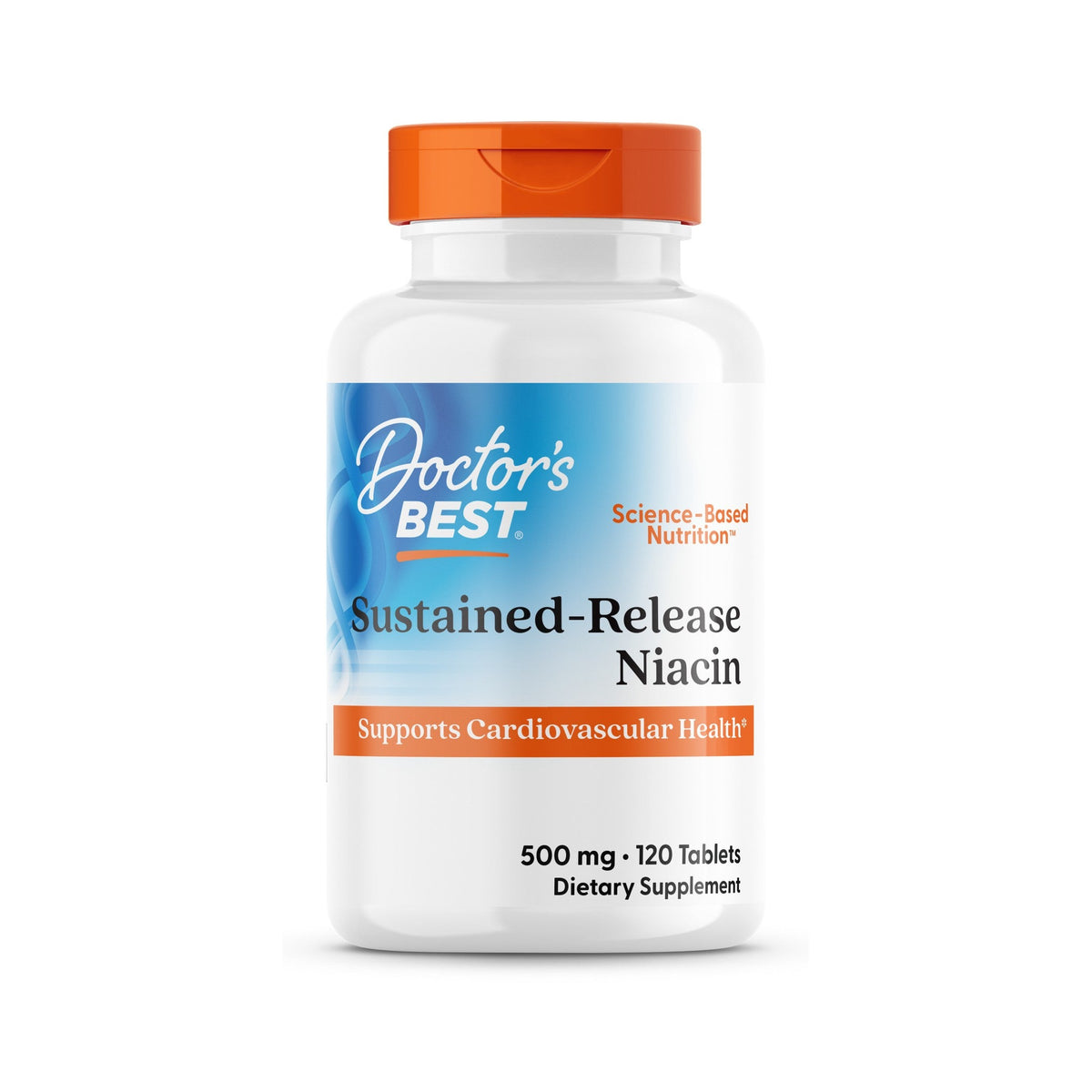 Doctor's Best Niacina De Liberación Prolongada 500 Mg 120 Tabletas