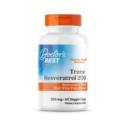 Doctor's Best Trans-Resveratrol ResVinol 200 Mg 60 Cápsulas