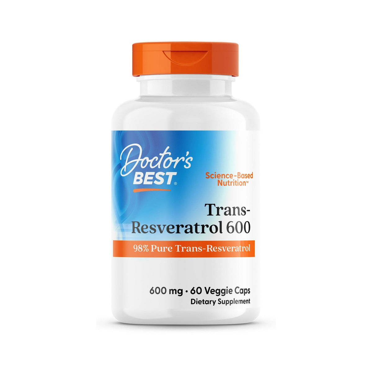 Doctor's Best Trans-Resveratrol 600 Mg 60 Cápsulas