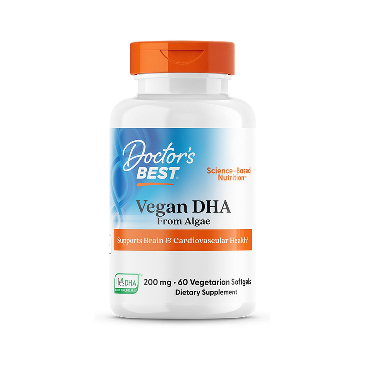 Doctor's Best DHA Vegano De Alga Life's DHA 200 Mg 60 Cápsulas Blandas