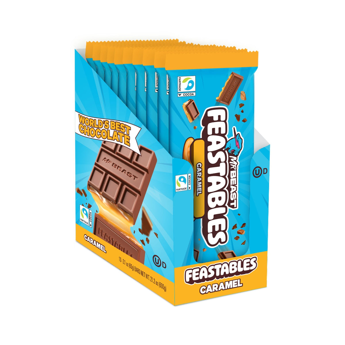 Feastables Mr Beast Chocolate Con Caramelo