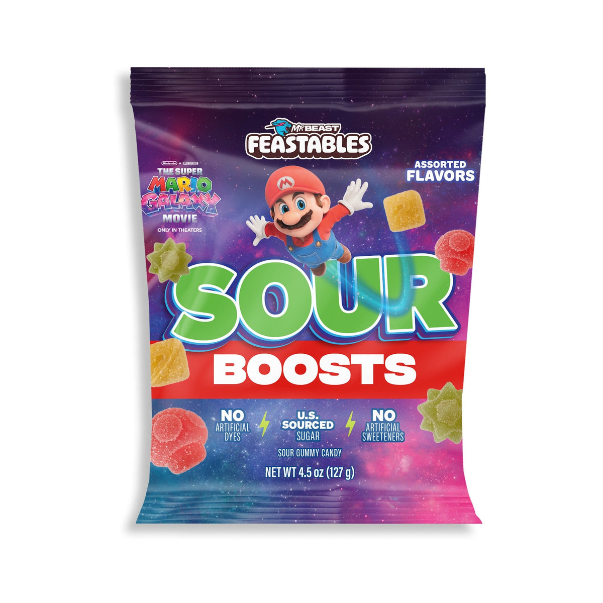 Feastables Mario Gomitas Ácidas Sour Boosts