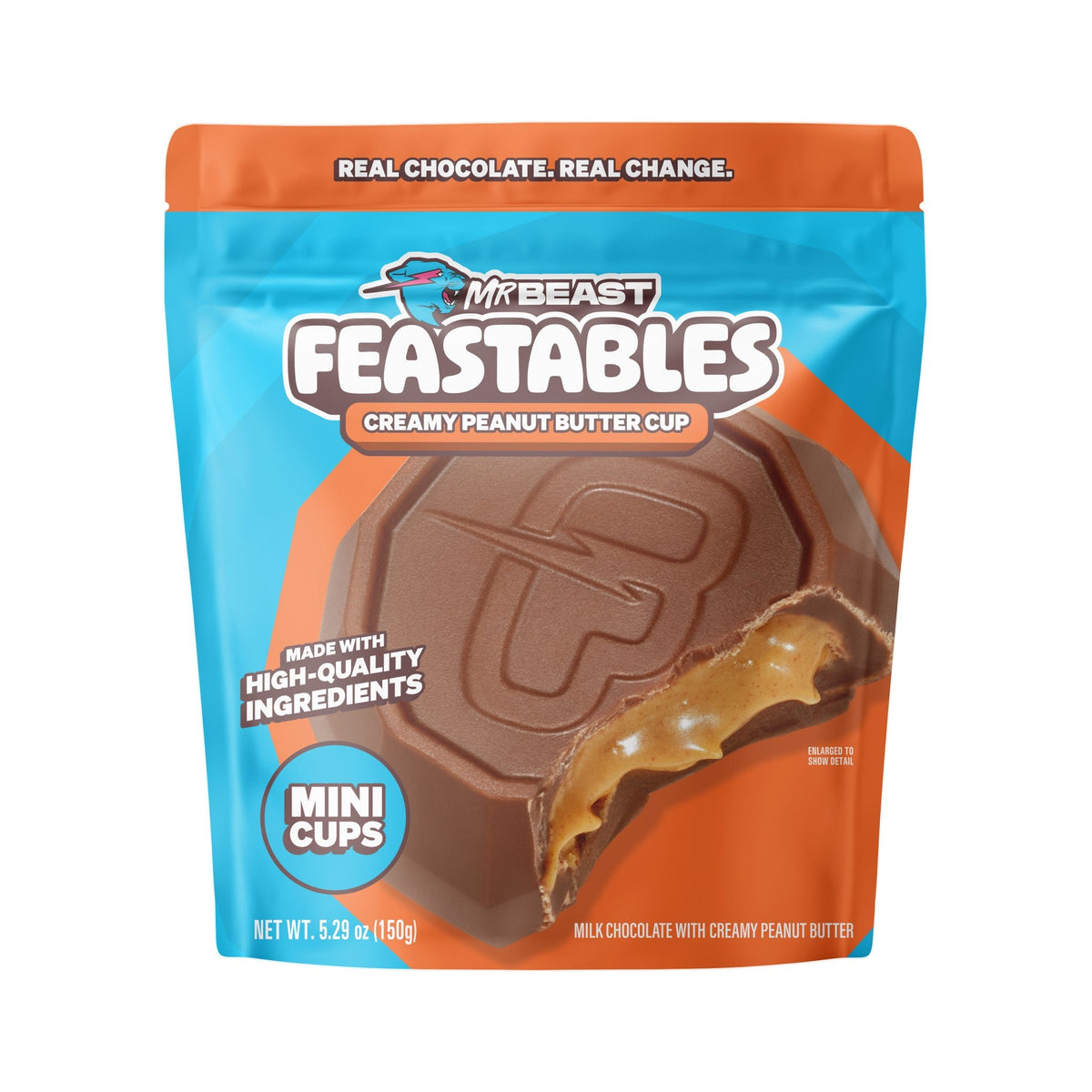 Feastables Mr Beast Tazas De Crema De Cacahuate Bolsa Para Compartir
